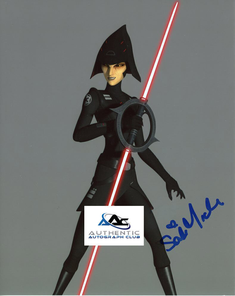 SARAH MICHELLE GELLAR AUTOGRAPH SIGNED 8X10 PHOTO STAR WARS REBELS COA