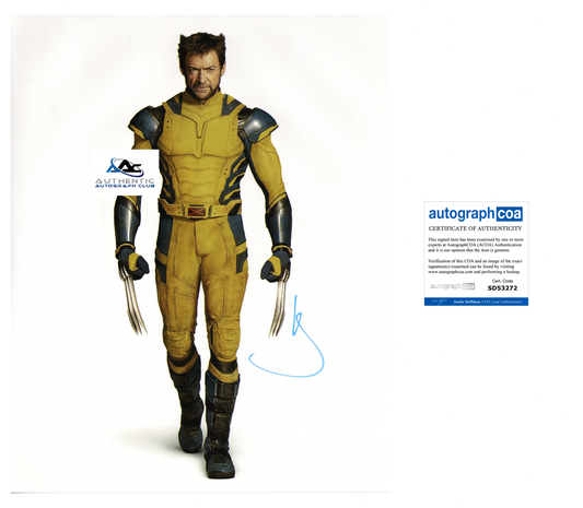 HUGH JACKMAN AUTOGRAPH SIGNED 11x14 PHOTO MARVEL WOLVERINE DEADPOOL ACOA