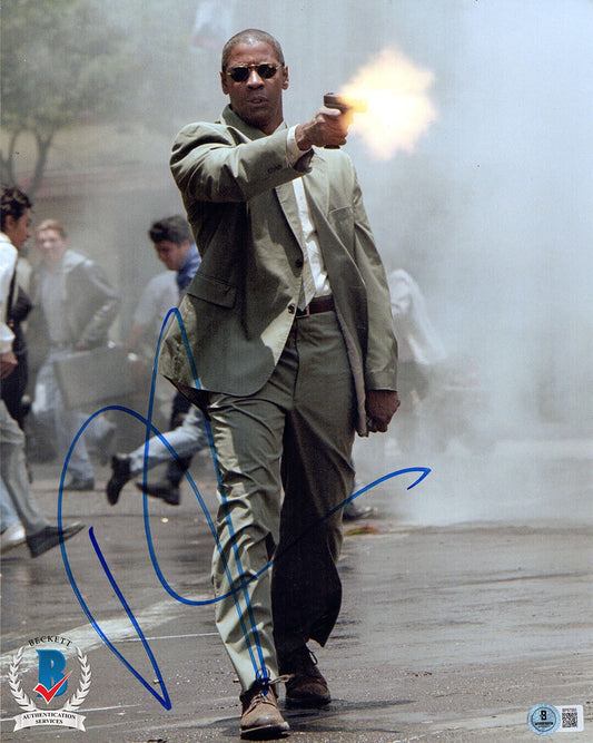 DENZEL WASHINGTON AUTOGRAPH SIGNED 11X14 PHOTO BECKETT BAS
