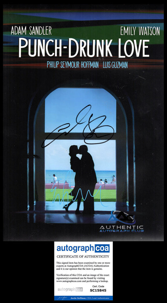 ADAM SANDLER AUTOGRAPH SIGNED 12x18 PHOTO POSTER PUNCH DRUNK LOVE ACOA