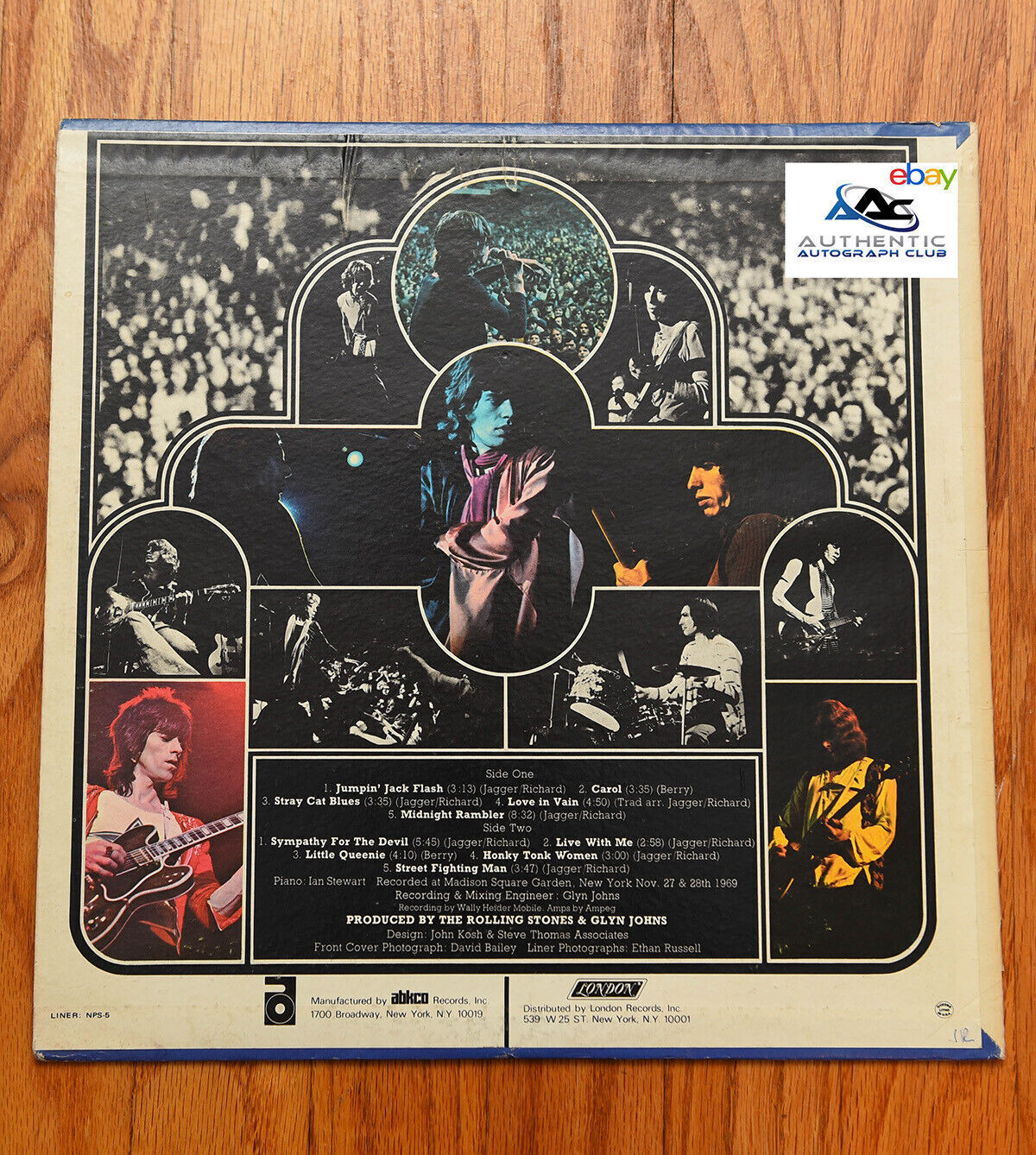 CHARLIE WATTS AUTOGRAPH SIGNED GET YER YA-YA'S OUT! ALBUM VINYL LP RECORD COA