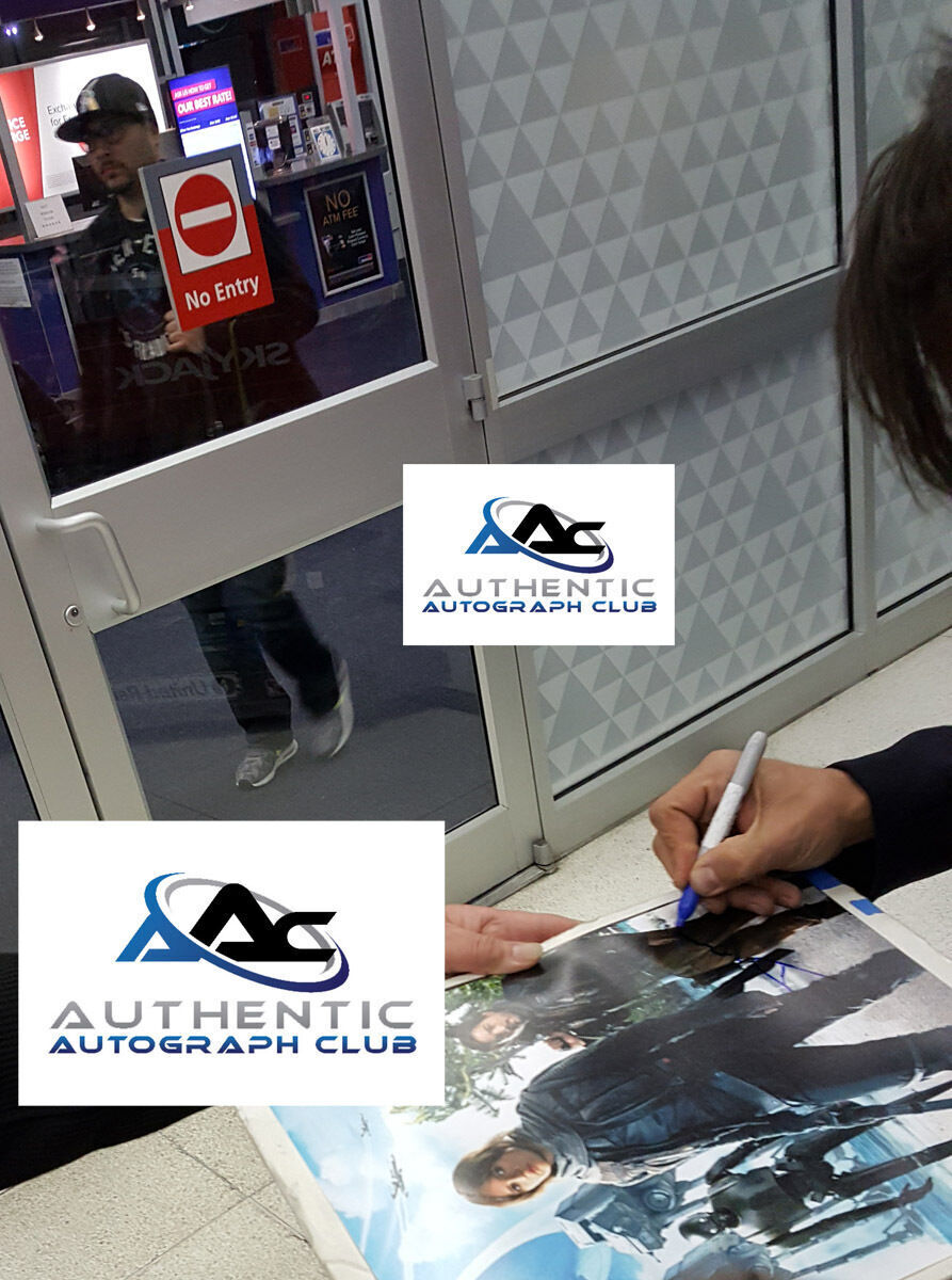 FELICITY JONES DIEGO LUNA AUTOGRAPH SIGNED 11X14 PHOTO STAR WARS ROGUE ONE COA