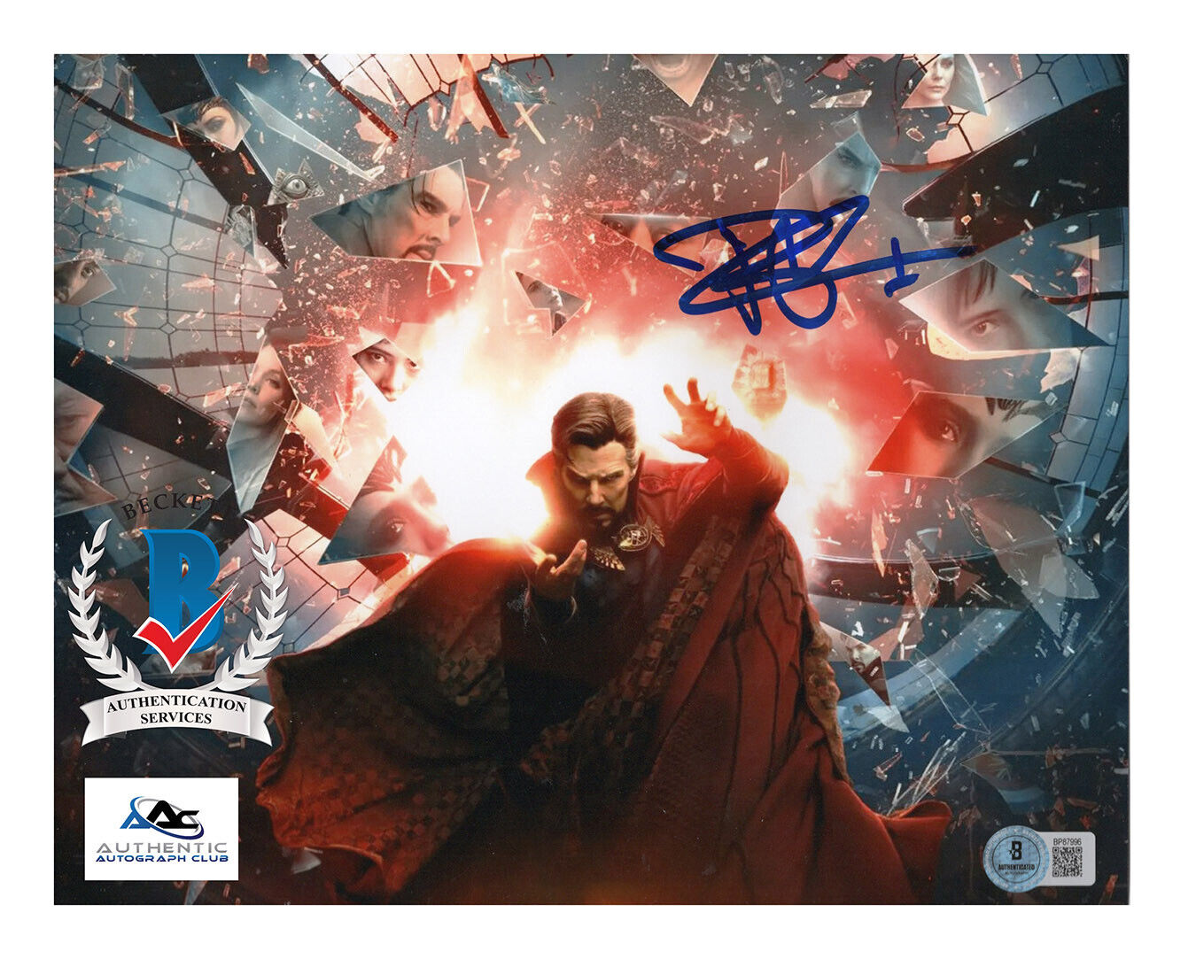 BENEDICT CUMBERBATCH AUTOGRAPH SIGNED 8x10 DR STRANGE MARVEL BECKETT BAS COA