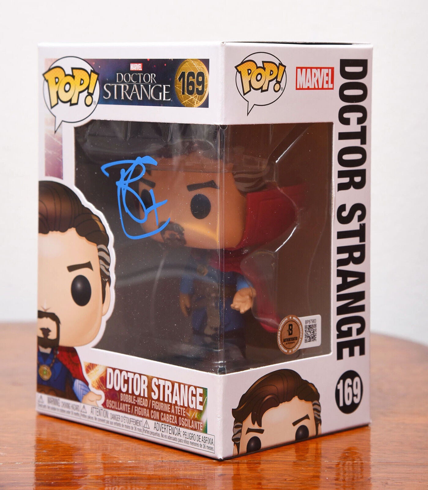 BENEDICT CUMBERBATCH AUTOGRAPH SIGNED MARVEL DR STRANGE FUNKO #169 BECKETT BAS