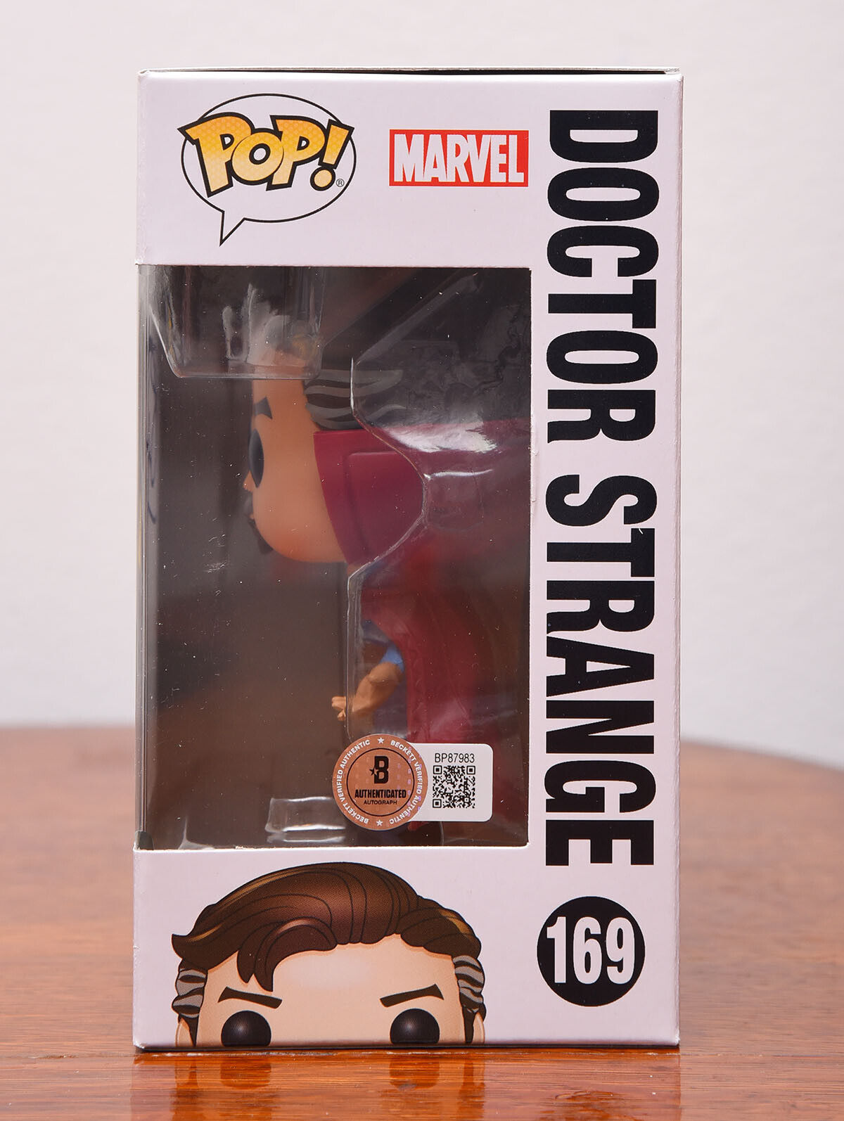 BENEDICT CUMBERBATCH AUTOGRAPH SIGNED MARVEL DR STRANGE FUNKO #169 BECKETT BAS