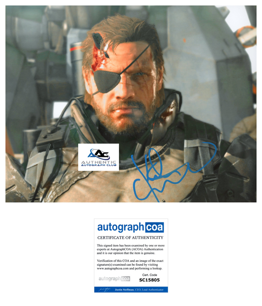 KIEFER SUTHERLAND AUTOGRAPH SIGNED 8X10 PHOTO METAL GEAR SOLID SNAKE ACOA
