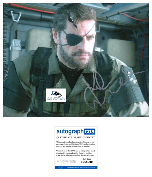 KIEFER SUTHERLAND AUTOGRAPH SIGNED 8X10 PHOTO METAL GEAR SOLID SNAKE ACOA
