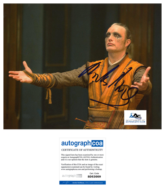MADS MIKKELSEN AUTOGRAPH SIGNED 8X10 PHOTO DOCTOR STRANGE ACOA