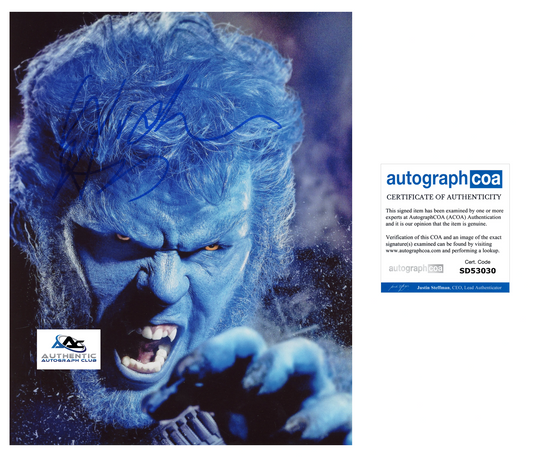 NICHOLAS HOULT  AUTOGRAPH SIGNED 8x10 PHOTO X-MEN BEAST ACOA