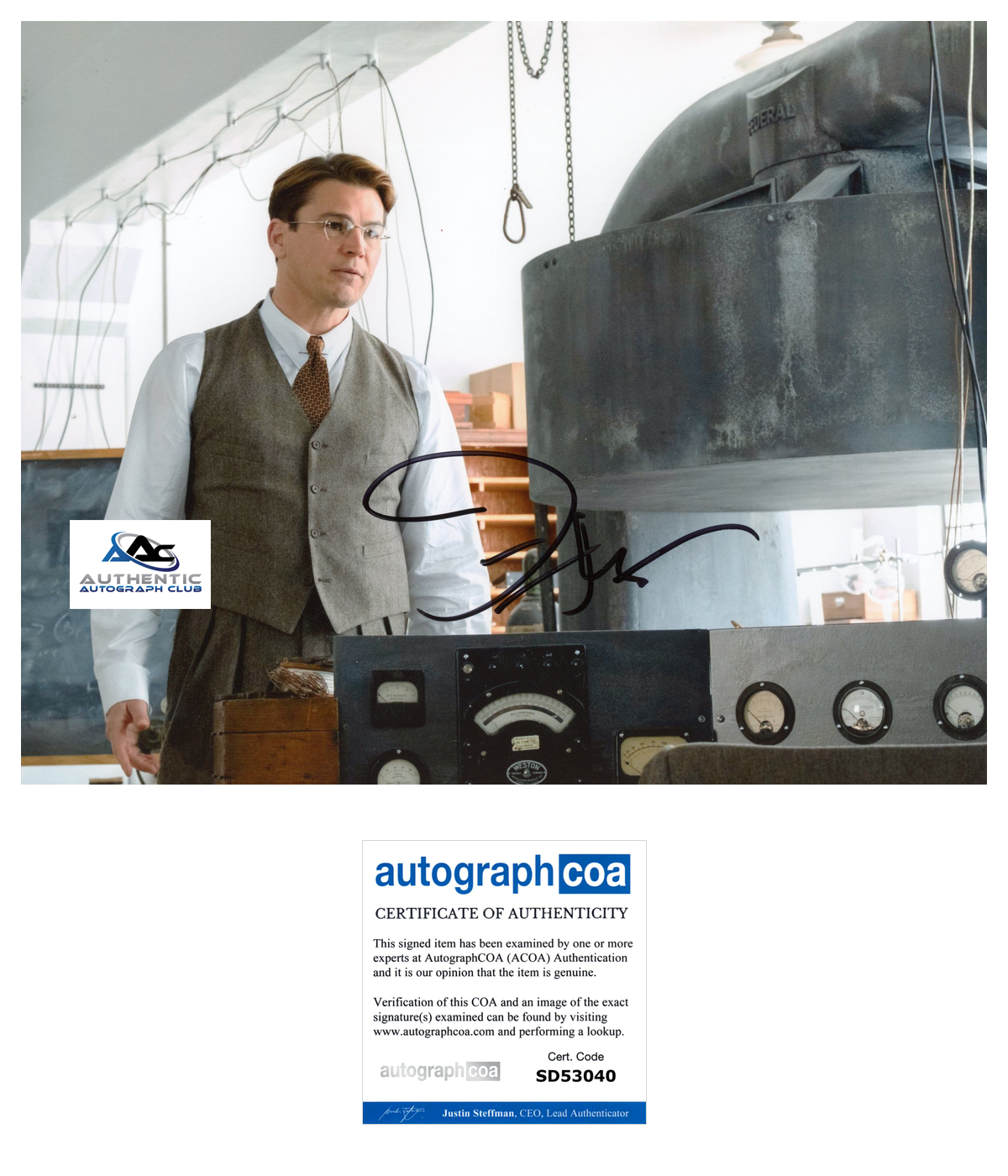 JOSH HARTNETT AUTOGRAPH SIGNED 8X10 PHOTO ACOA