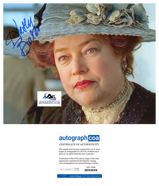 KATHY BATES AUTOGRAPH SIGNED 8X10 PHOTO TITANIC ACOA