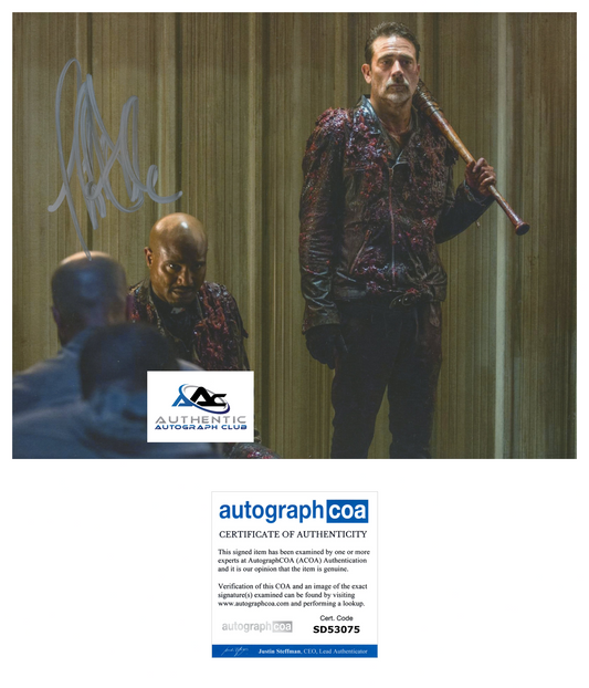 JEFFREY DEAN MORGAN AUTOGRAPH SIGNED 8X10 PHOTO WALKING DEAD NEGAN ACOA