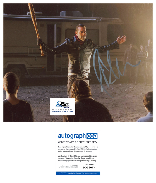 JEFFREY DEAN MORGAN AUTOGRAPH SIGNED 8X10 PHOTO WALKING DEAD NEGAN ACOA