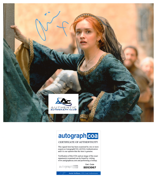 OLIVIA COOKE AUTOGRAPH SIGNED 8X10 PHOTO HOUSE OF THE DRAGON ACOA