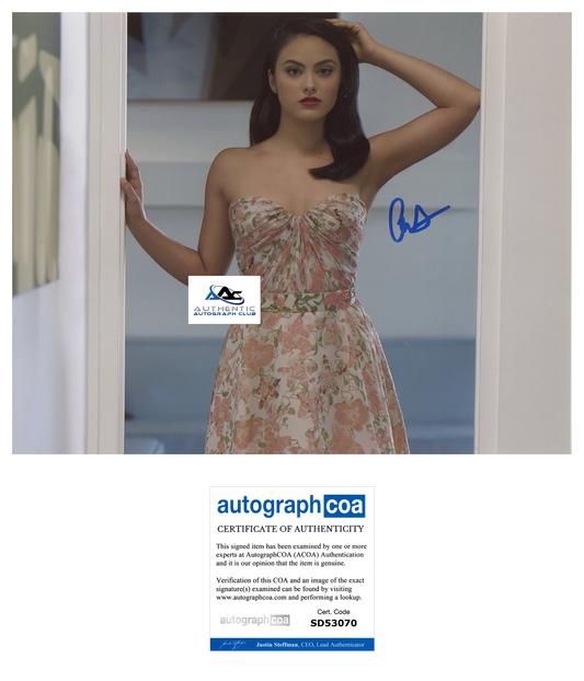 CAMILA MENDES AUTOGRAPH SIGNED 8X10 PHOTO RIVERDALE ACOA
