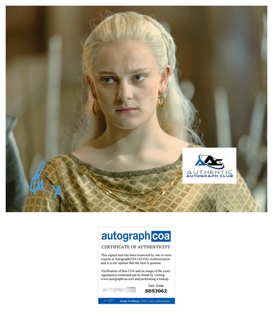 PHIA SABAN AUTOGRAPH SIGNED 8X10 PHOTO HOUSE OF THE DRAGON ACOA