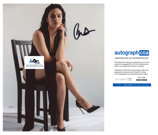 CAMILA MENDES AUTOGRAPH SIGNED 8X10 PHOTO RIVERDALE ACOA