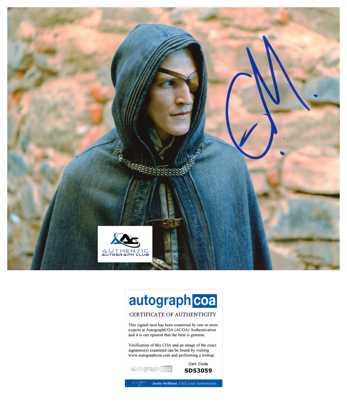 EWAN MITCHELL AUTOGRAPH SIGNED 8X10 PHOTO HOUSE OF THE DRAGON ACOA