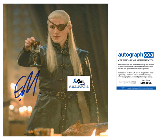 EWAN MITCHELL AUTOGRAPH SIGNED 8X10 PHOTO HOUSE OF THE DRAGON ACOA