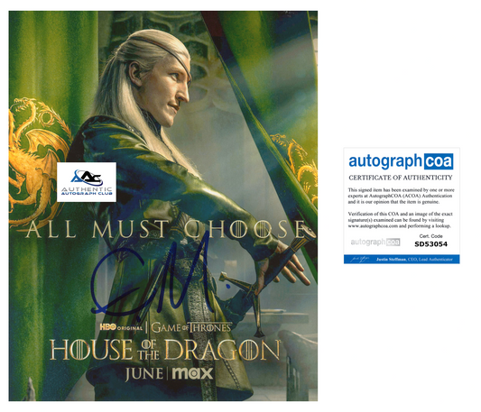 EWAN MITCHELL AUTOGRAPH SIGNED 8X10 PHOTO HOUSE OF THE DRAGON ACOA