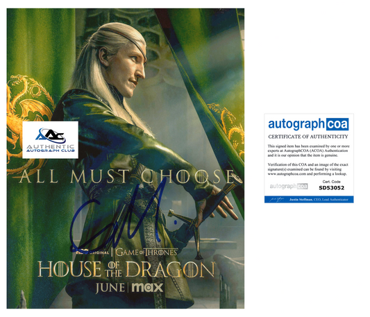 EWAN MITCHELL AUTOGRAPH SIGNED 8X10 PHOTO HOUSE OF THE DRAGON ACOA