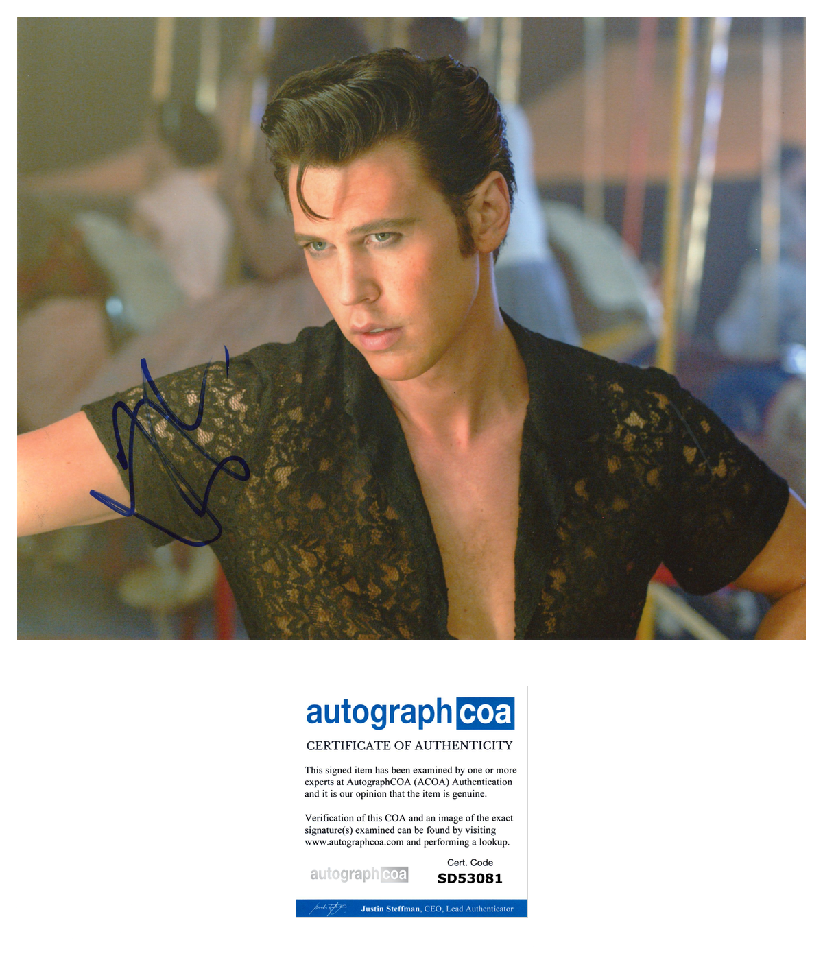 AUSTIN BUTLER AUTOGRAPH SIGNED 8X10 PHOTO ELVIS ACOA