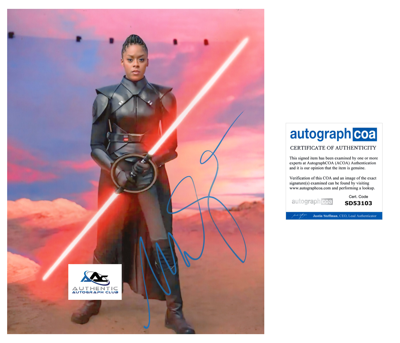 MOSES INGRAM AUTOGRAPH SIGNED 8x10 PHOTO STAR WARS ACOA