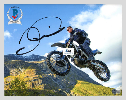 TOM CRUISE AUTOGRAPH SIGNED 11X14 PHOTO MISSION IMPOSSIBLE BECKETT BAS LOA
