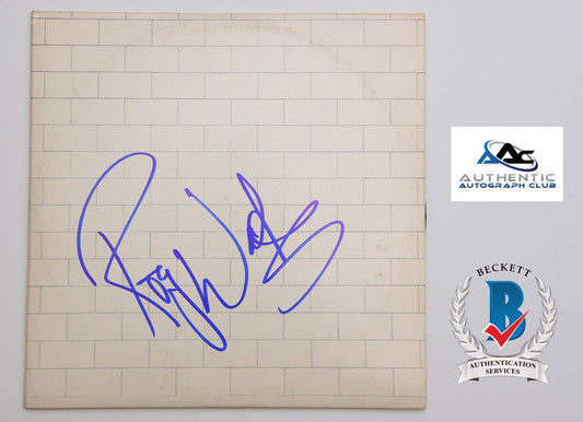 ROGER WATERS AUTOGRAPH SIGNED THE WALL VINYL RECORD BAS BECKETT LOA