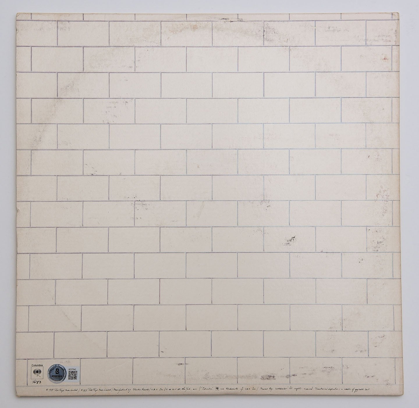 ROGER WATERS AUTOGRAPH SIGNED THE WALL VINYL RECORD BAS BECKETT LOA