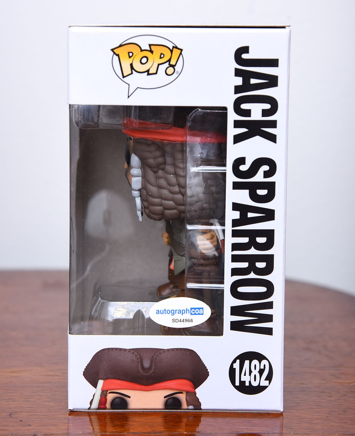 JOHNNY DEPP AUTOGRAPH SIGNED FUNKO POP PIRATES OF THE CARIBBEAN JACK SPARROW COA