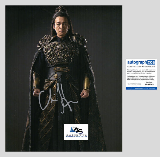 CHIN HAN AUTOGRAPH SIGNED 11x14 PHOTO MORTAL KOMBAT ACOA