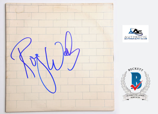 ROGER WATERS AUTOGRAPH SIGNED THE WALL VINYL RECORD BAS BECKETT LOA