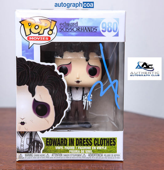 JOHNNY DEPP AUTOGRAPH SIGNED FUNKO POP EDWARD SCISSORHANDS ACOA