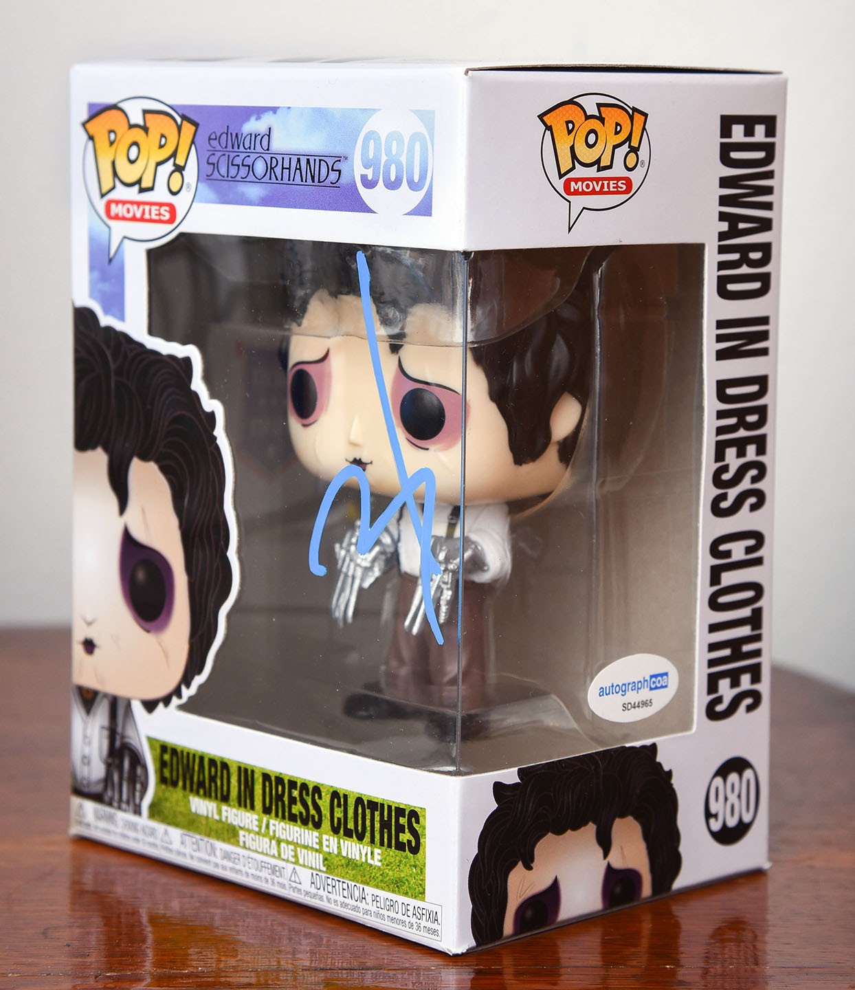 JOHNNY DEPP AUTOGRAPH SIGNED FUNKO POP EDWARD SCISSORHANDS ACOA