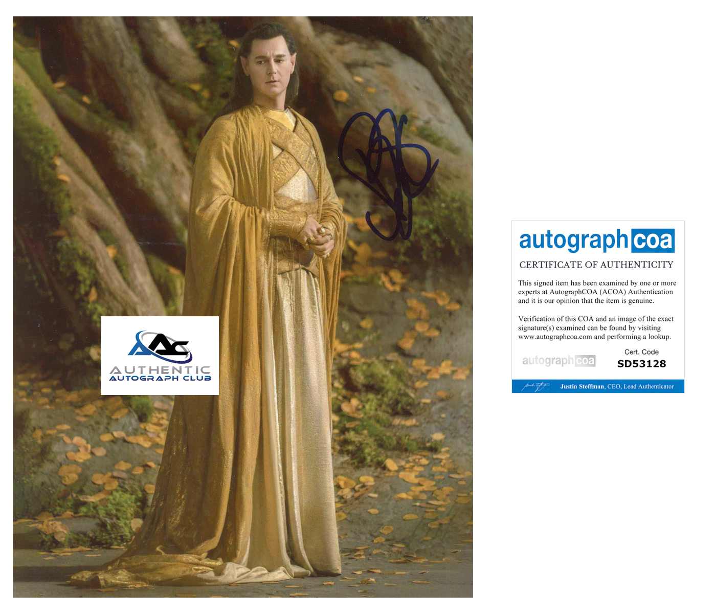 BENJAMIN WALKER AUTOGRAPH SIGNED 8x10 PHOTO THE RINGS OF POWER LOTR ACOA