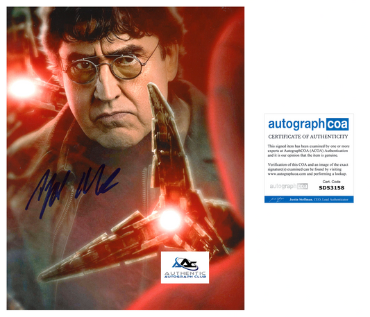 ALFRED MOLINA AUTOGRAPH SIGNED 8X10 PHOTO MARVEL SPIDERMAN DOC OCK ACOA