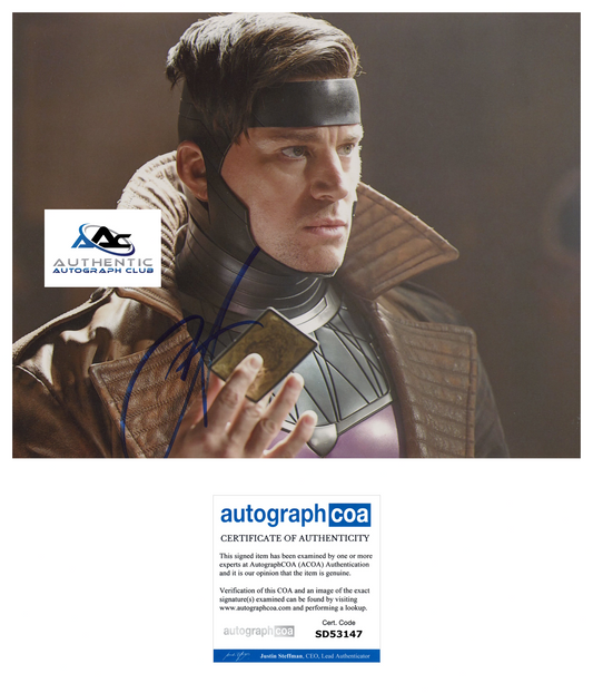 CHANNING TATUM AUTOGRAPH SIGNED 8X10 PHOTO GAMBIT MARVEL ACOA