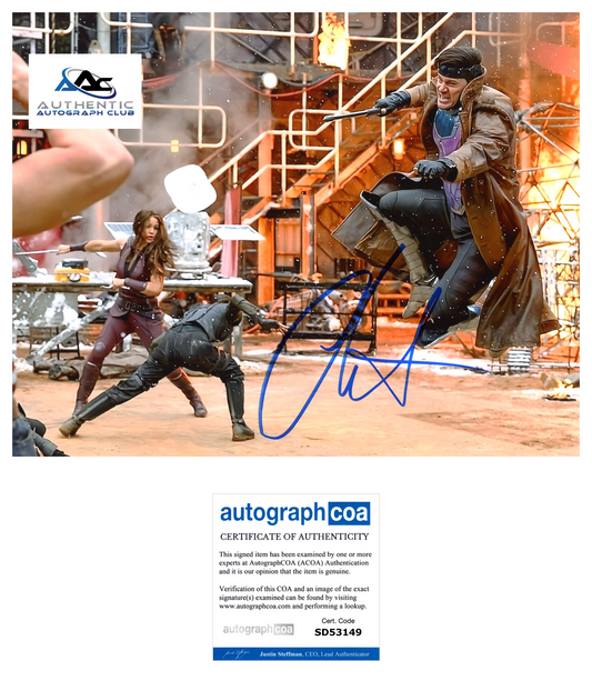 CHANNING TATUM AUTOGRAPH SIGNED 8X10 PHOTO GAMBIT MARVEL ACOA