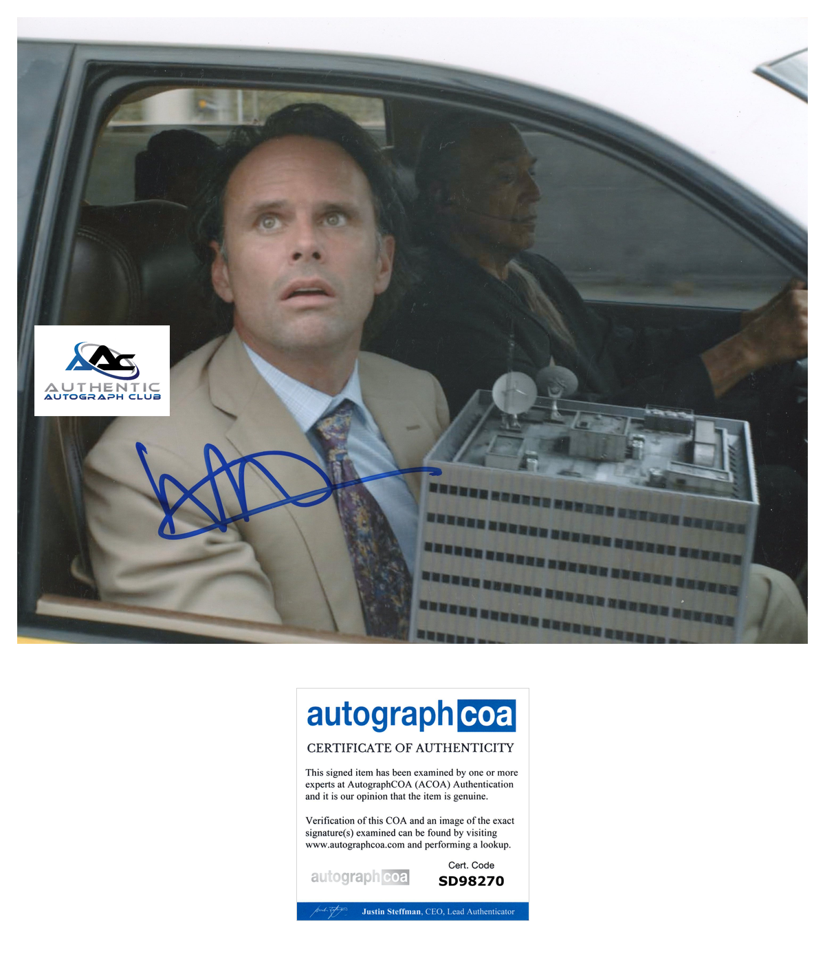 WALTON GOGGINS AUTOGRAPH SIGNED 8X10 PHOTO ACOA