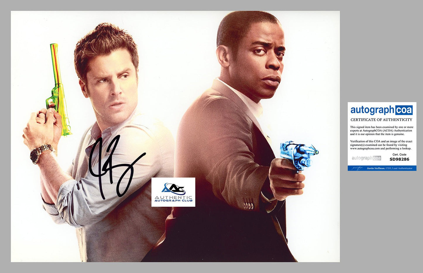 JAMES RODAY AUTOGRAPH SIGNED 8.5X11 PHOTO PSYCH ACOA