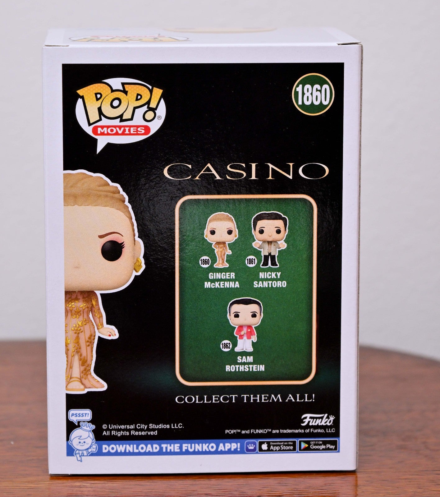 SHARON STONE AUTOGRAPH SIGNED CASINO GINGER MCKENNA FUNKO POP BECKETT BAS