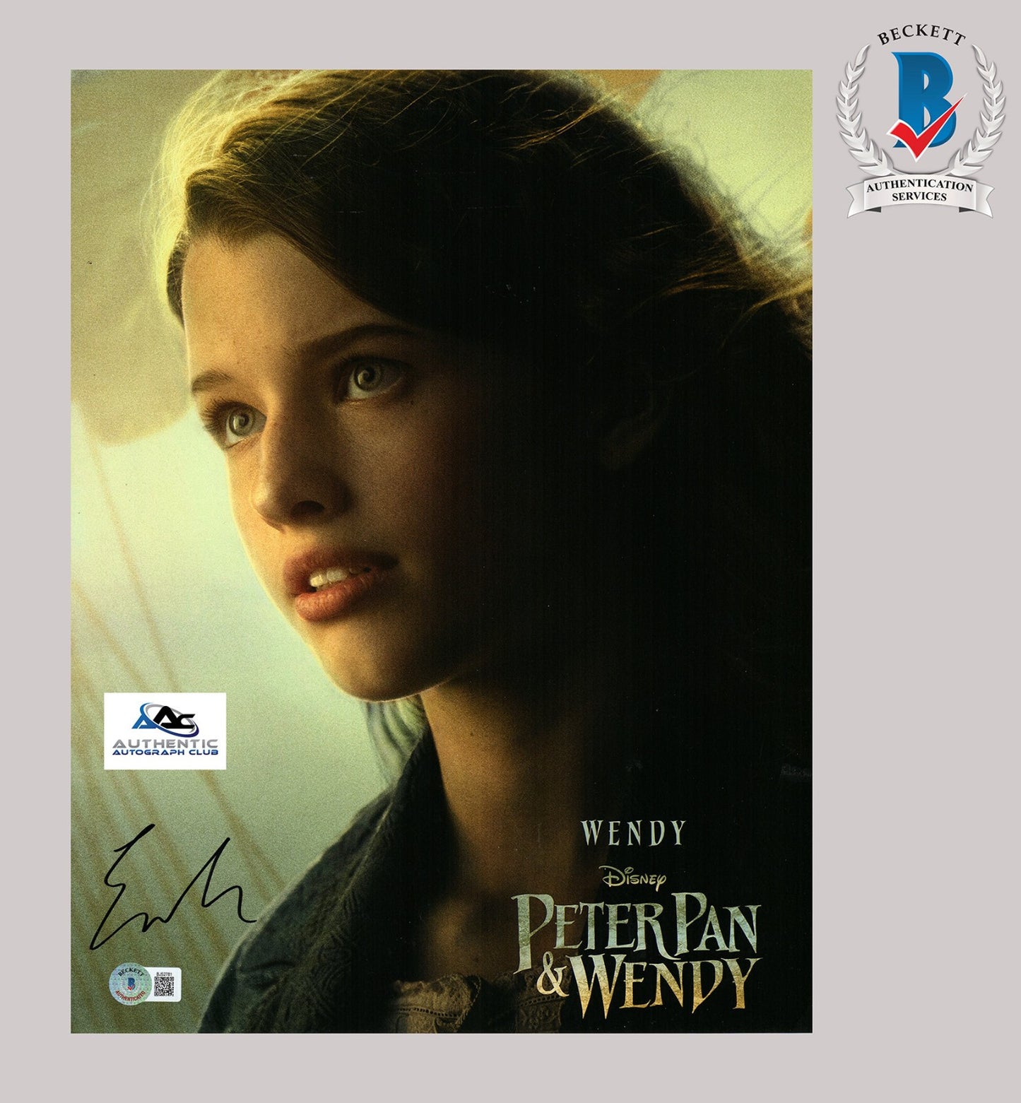 EVER ANDERSON AUTOGRAPH SIGNED 11X14 PHOTO PETER PAN WENDY BECKETT BAS