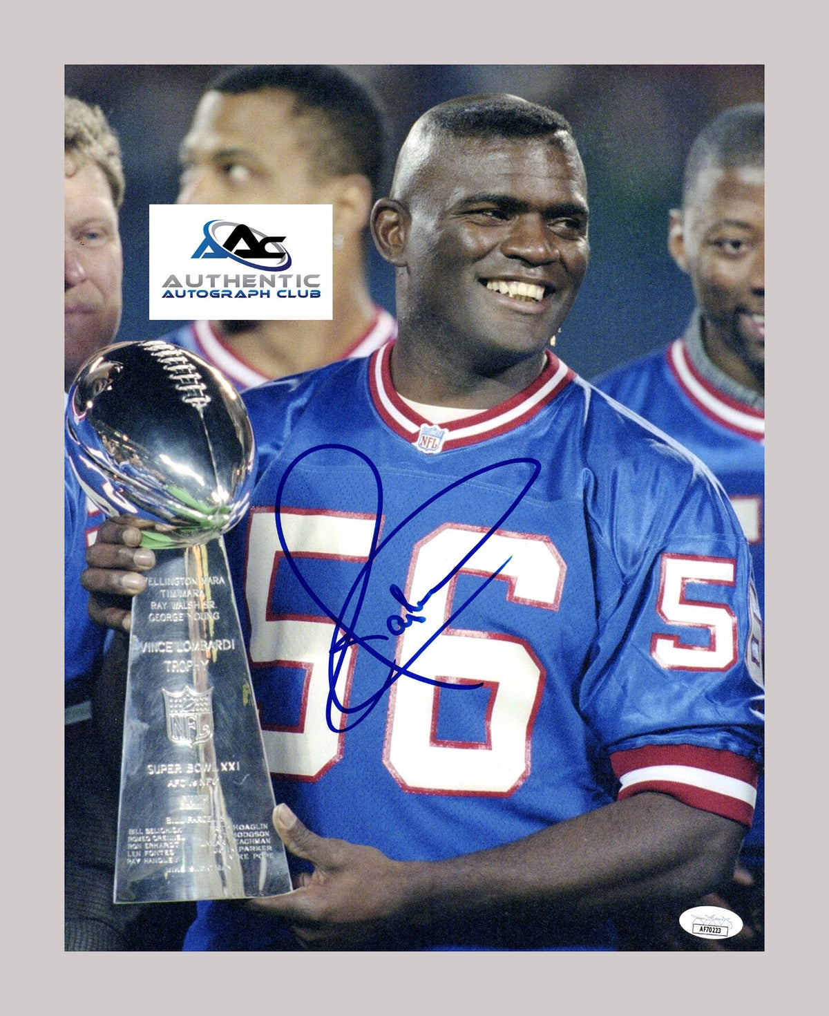 LAWRENCE TAYLOR AUTOGRAPH SIGNED 11X14 PHOTO JSA NY GIANTS FOOTBALL COA