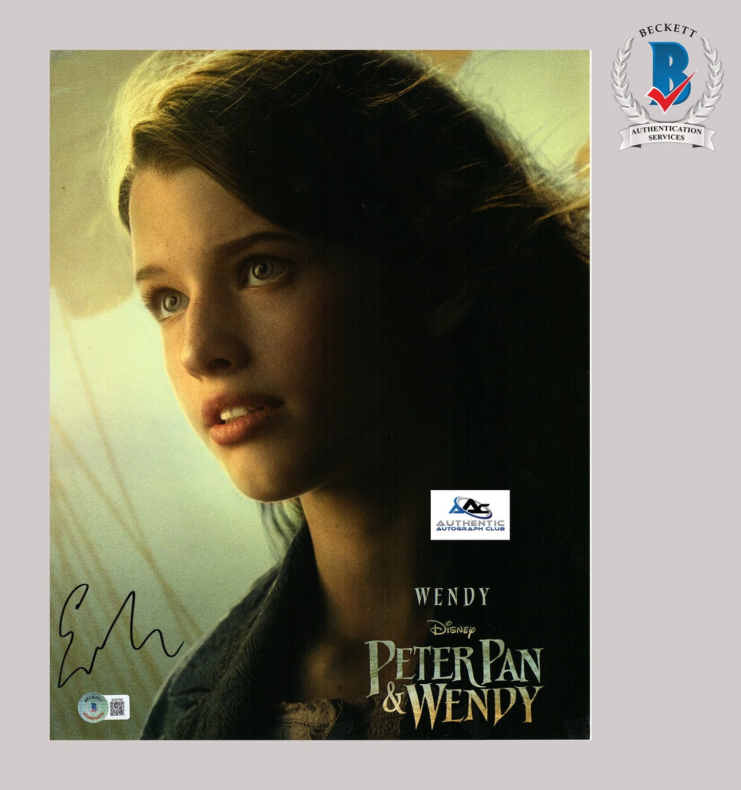 EVER ANDERSON AUTOGRAPH SIGNED 11X14 PHOTO PETER PAN WENDY BECKETT BAS