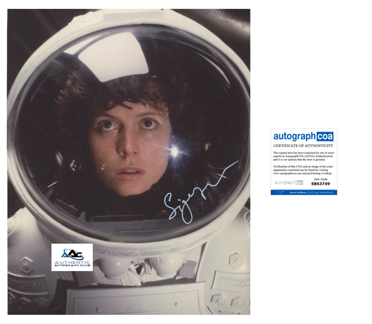 SIGOURNEY WEAVER AUTOGRAPH SIGNED 11x14 PHOTO ALIEN ACOA