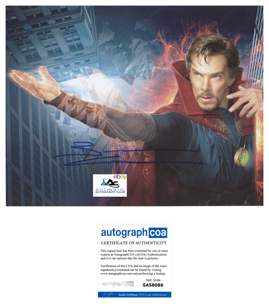 BENEDICT CUMBERBATCH AUTOGRAPH SIGNED 11x14 PHOTO DR DOCTOR STRANGE MARVEL ACOA