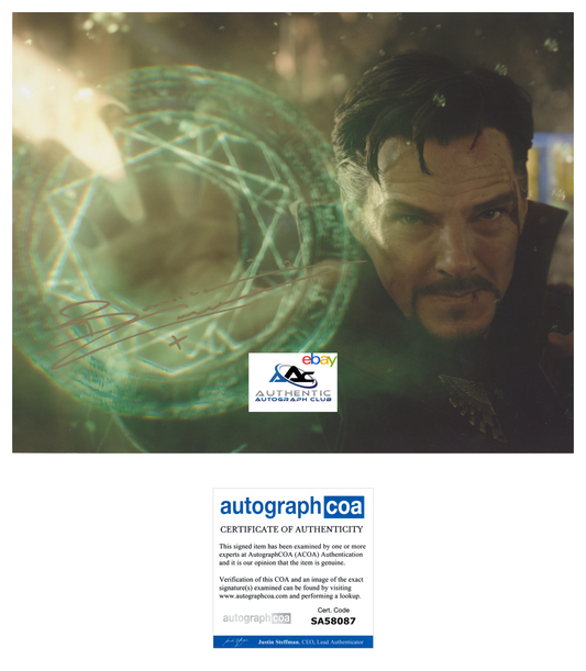 BENEDICT CUMBERBATCH AUTOGRAPH SIGNED 11x14 PHOTO DR DOCTOR STRANGE MARVEL ACOA