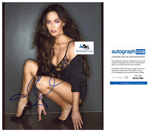 MEGAN FOX AUTOGRAPH SIGNED 8x10 PHOTO ACOA