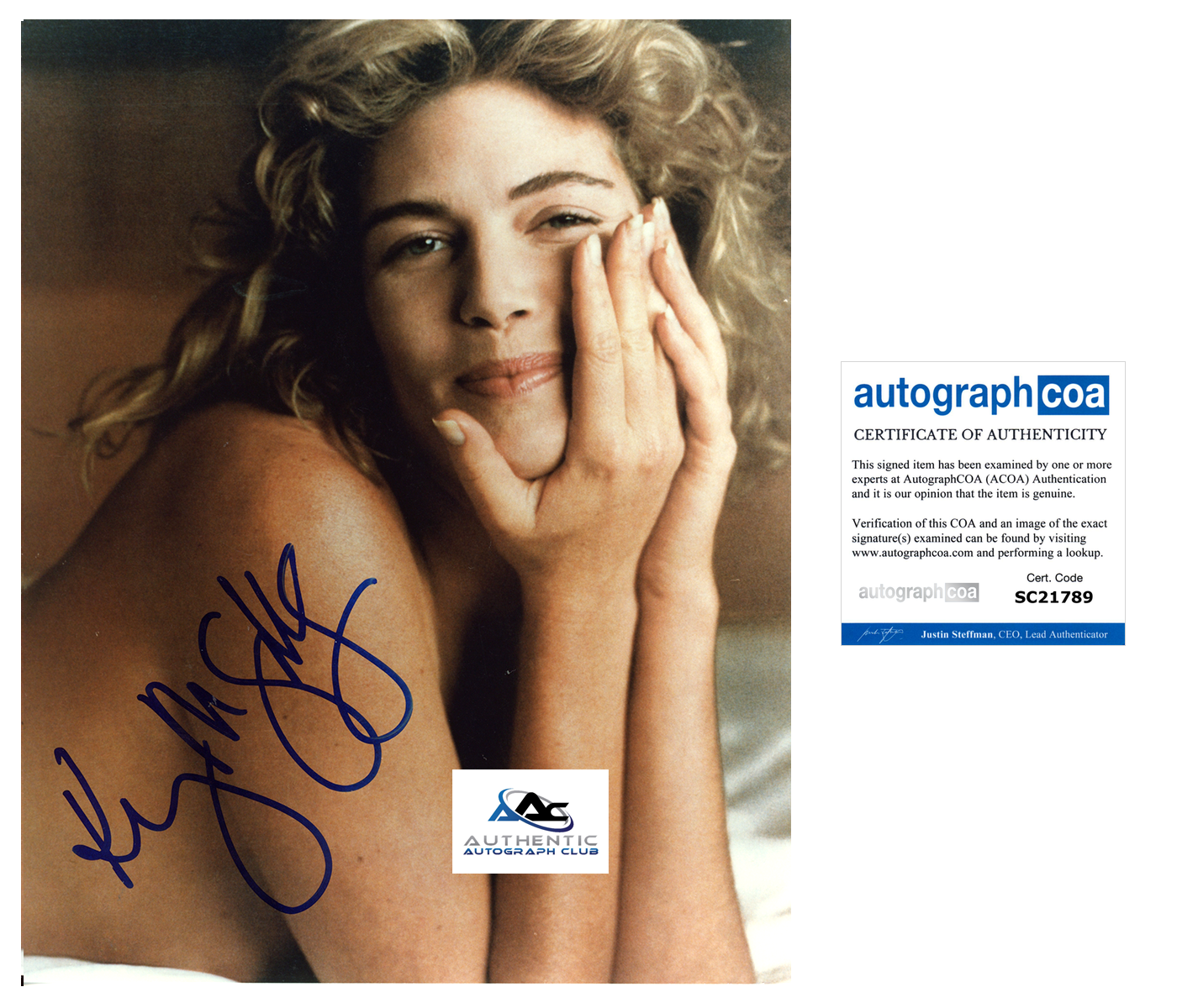 KELLY MCGILLIS AUTOGRAPH SIGNED 8x10 PHOTO TOP GUN ACOA